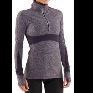 Lululemon Full Tilt Pullover in Heathered Black Swan Size 4